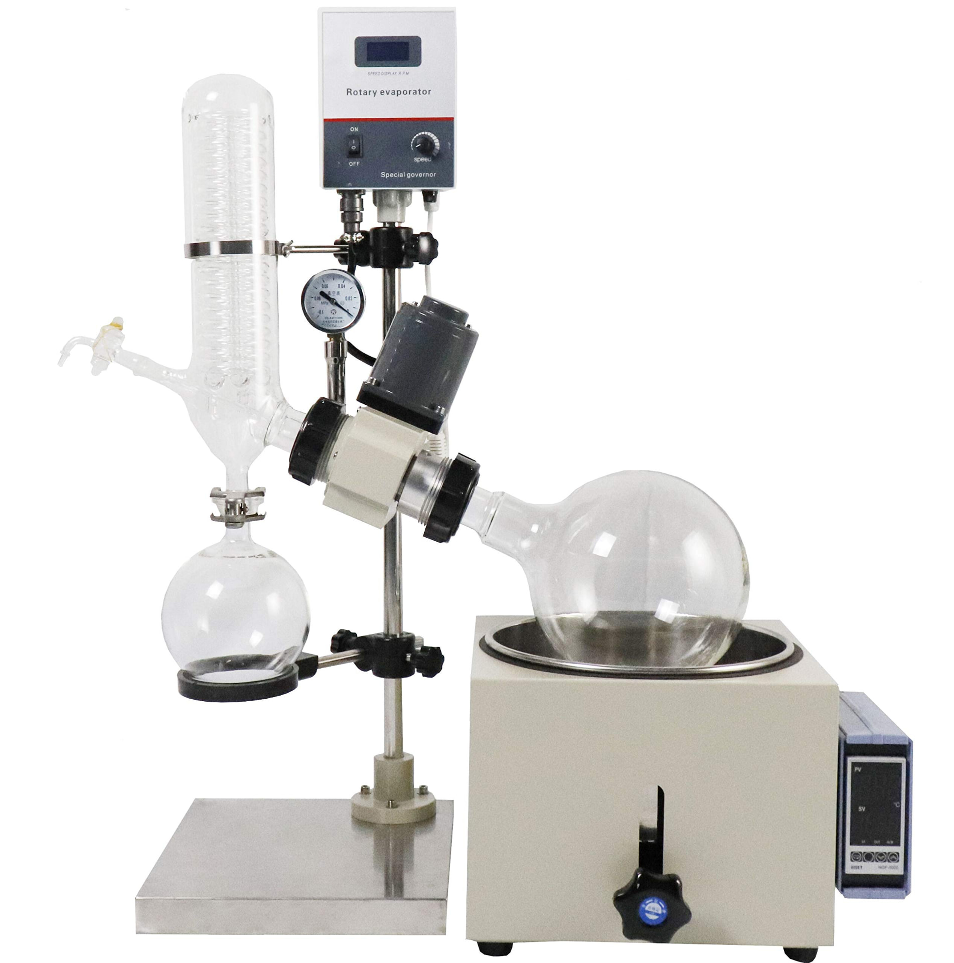 صورة جهاز التبخير الدوّار (Rotary Evaporator) مع حمام مائي (Rotary Evaporator with Water Bath) - واقف للتجارة صنعاء