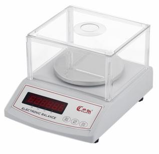 صورة ميزان إلكتروني مخبري بغطاء واقٍ شفاف (Electronic Balance with Transparent Windshield Cover) - واقف للتجارة صنعاء