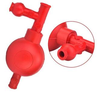 صورة بلبة شفط مطاطية للماصات ثلاثية الصمامات (Rubber Pipette Filler Bulb 3 Valve Safety Pipette Bulb) - واقف للتجارة صنعاء
