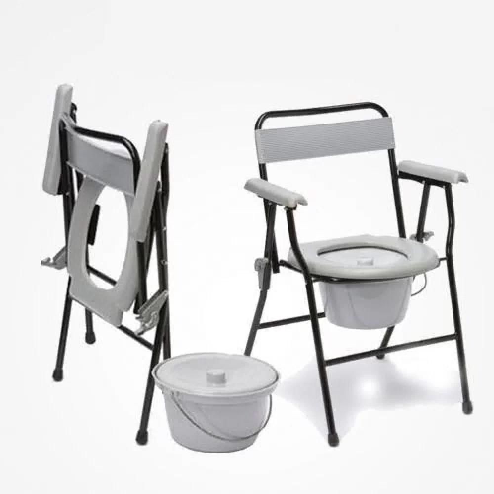 صورة كرسي حمام طبي قابل للطي مع دلو وغطاء (Foldable Commode Chair with Bucket & Lid) - واقف للتجارة صنعاء صورة كرسي حمام طبي قابل للطي مع دلو وغطاء (Foldable Commode Chair with Bucket & Lid) - واقف للتجارة صنعاء