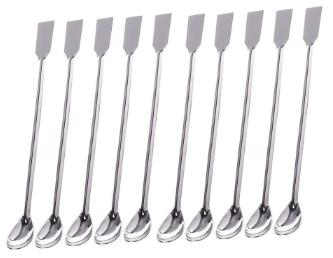 صورة ملاعق/سبتيولا مخبرية ستانلس ستيل (طقم) (Stainless Steel Laboratory Spatula Spoon Set) - واقف للتجارة صنعاء