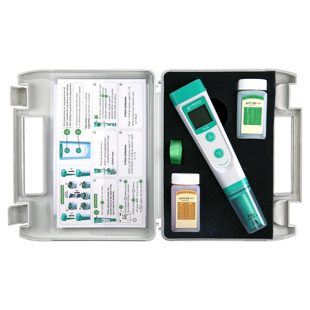 صورة جهاز قياس حموضة جيبي PH20 مع حقيبة معايرة (Pocket pH Tester PH20 Kit) - واقف للتجارة صنعاء