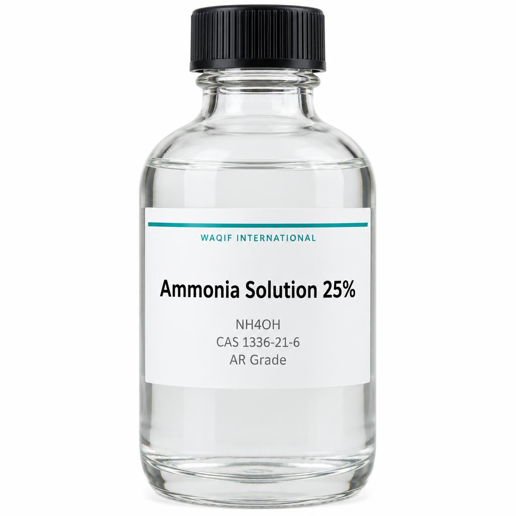 صورة محلول الأمونيا 25% (ماء النشادر) (Ammonia Solution 25%) - واقف للتجارة صنعاء صورة محلول الأمونيا 25% (ماء النشادر) (Ammonia Solution 25%) - واقف للتجارة صنعاء