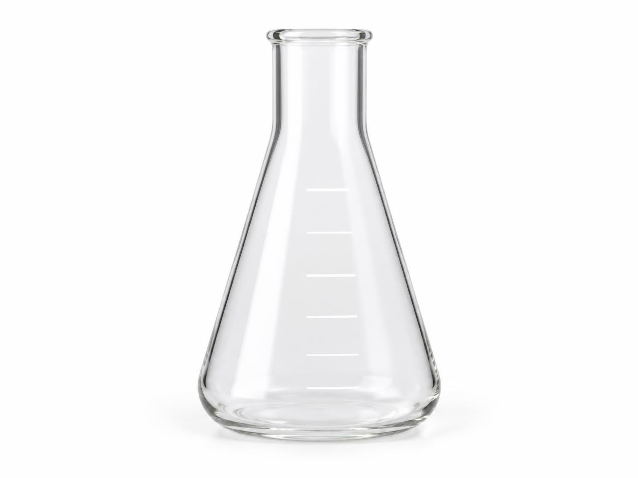 صورة كونيكل فلاسك زجاجي 25 مل (Glass Conical (Erlenmeyer) Flask 25 ml) - واقف للتجارة صنعاء