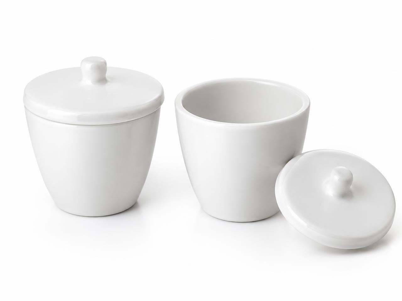 صورة بوتقة خزف مع الغطاء 20 مل (Porcelain Crucible with Lid 20 ml) - واقف للتجارة صنعاء