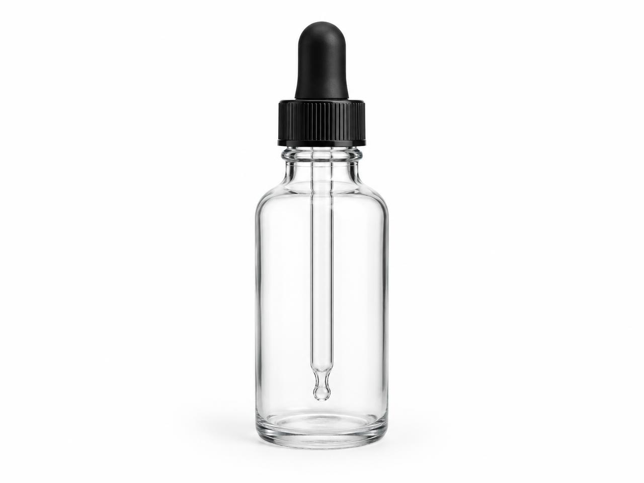 صورة زجاجة قطارة شفافة 10 مل (Clear Dropper Bottle 10 ml) - واقف للتجارة صنعاء