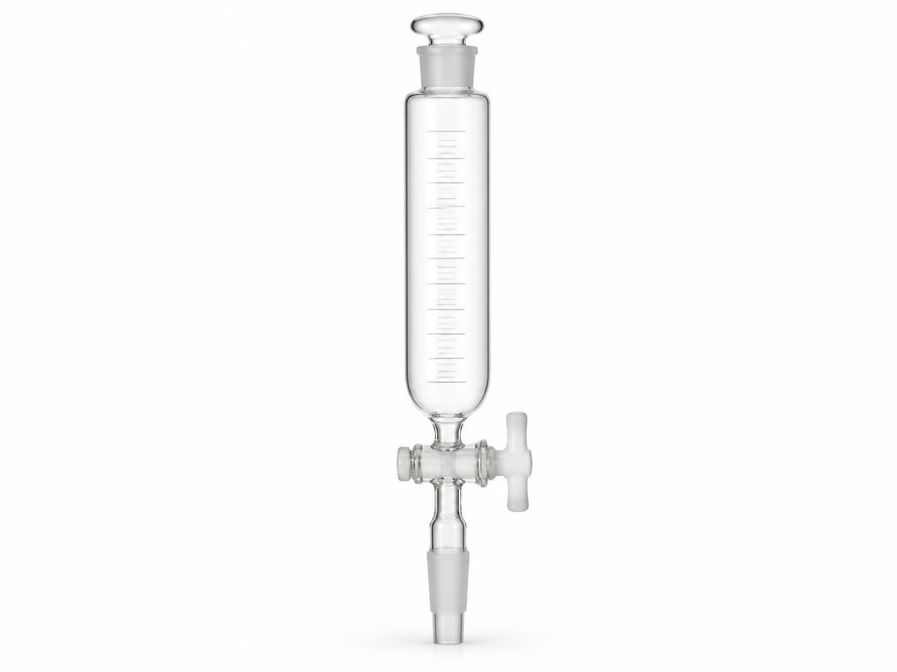 صورة قمع تقطير بمحبس 50 مل (Dropping Funnel with Stopcock 50 ml) - واقف للتجارة صنعاء