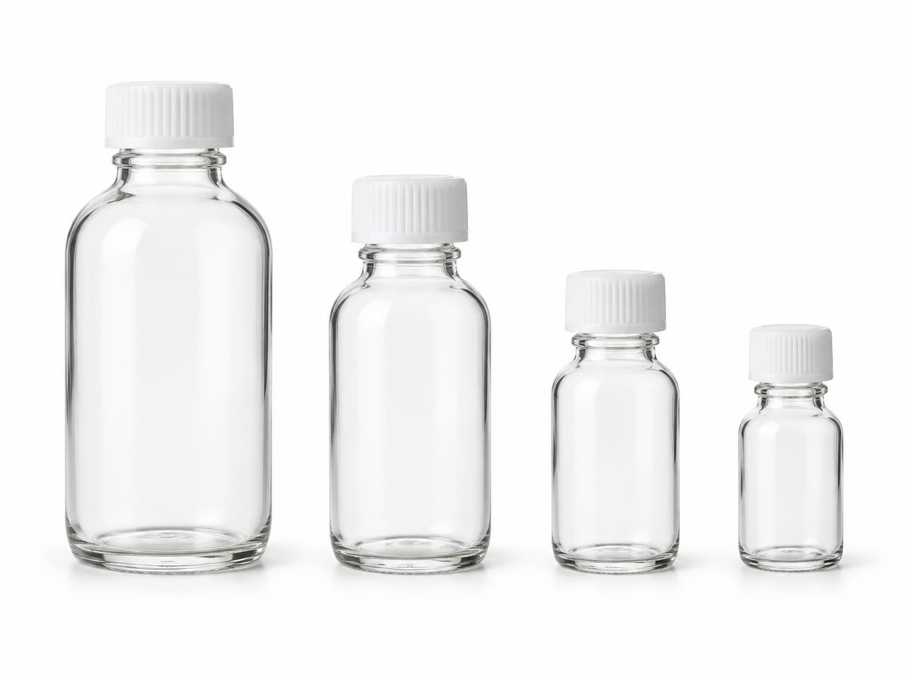 صورة زجاجة فارغة بغطاء 30 مل (Empty Glass Bottle with Cap 30 ml) - واقف للتجارة صنعاء