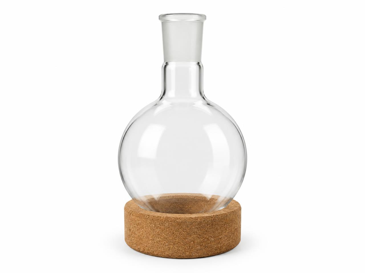 صورة دورق مكثف برأس مصنفر 50 مل (Round Bottom Flask with Ground Joint 50 ml) - واقف للتجارة صنعاء