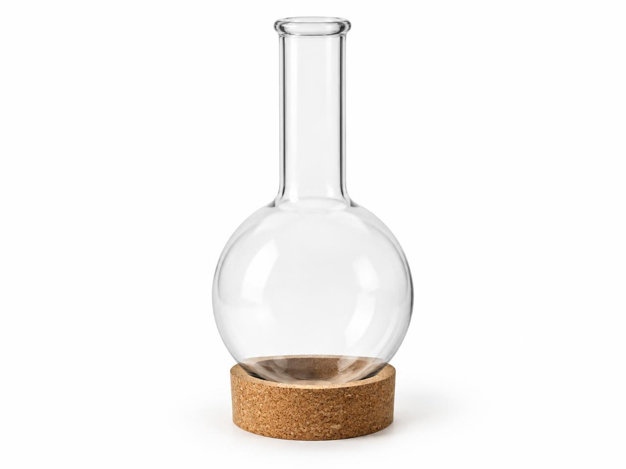 صورة دورق كروي بدون قاعدة 50 مل (Round Bottom Flask 50 ml) - واقف للتجارة صنعاء