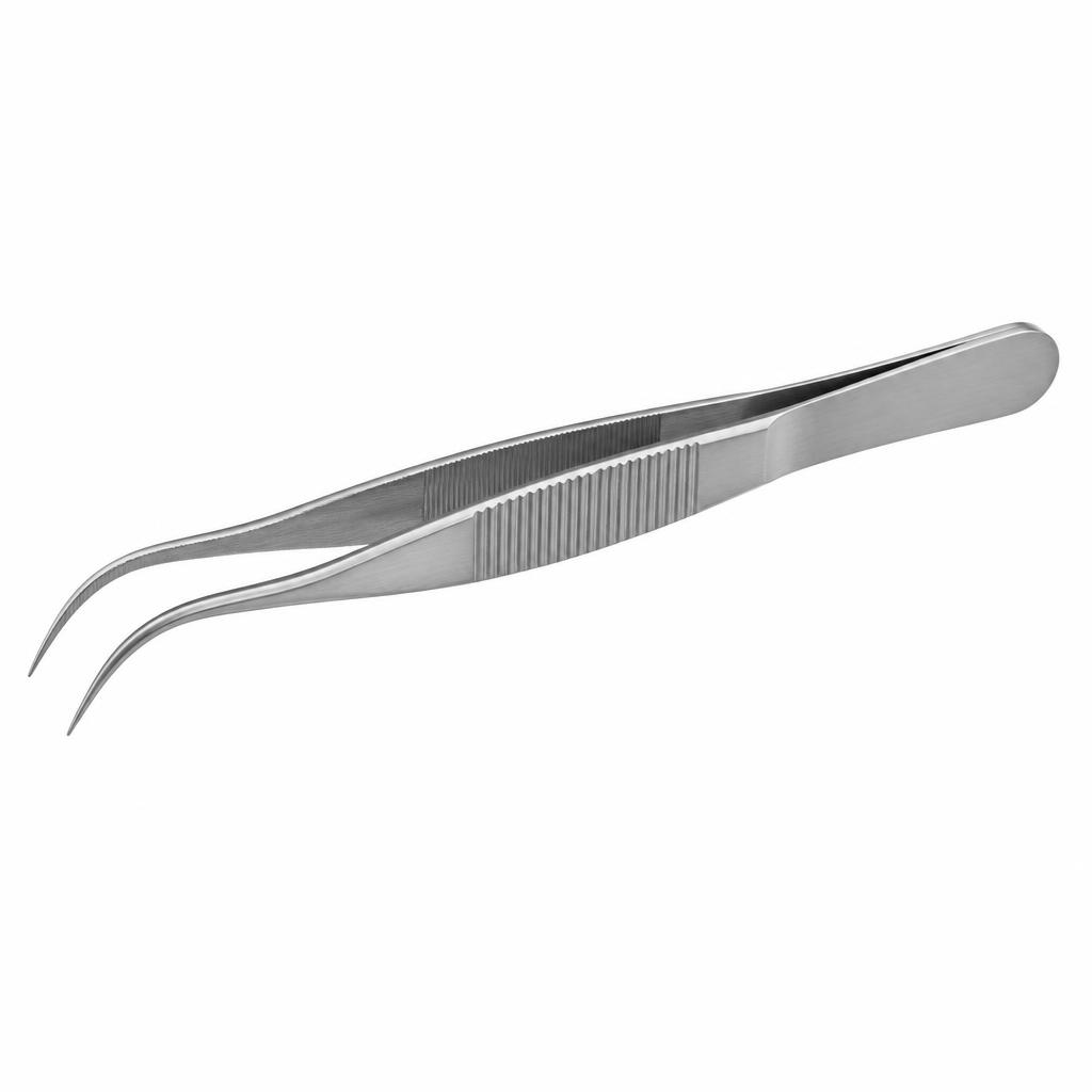 صورة ملقاط منحني مقاس 10.5 سم — WS-076-003A (Dressing Forceps Curved 10.5 cm — WS-076-003A) - واقف للتجارة صنعاء صورة ملقاط منحني مقاس 10.5 سم — WS-076-003A (Dressing Forceps Curved 10.5 cm — WS-076-003A) - واقف للتجارة صنعاء