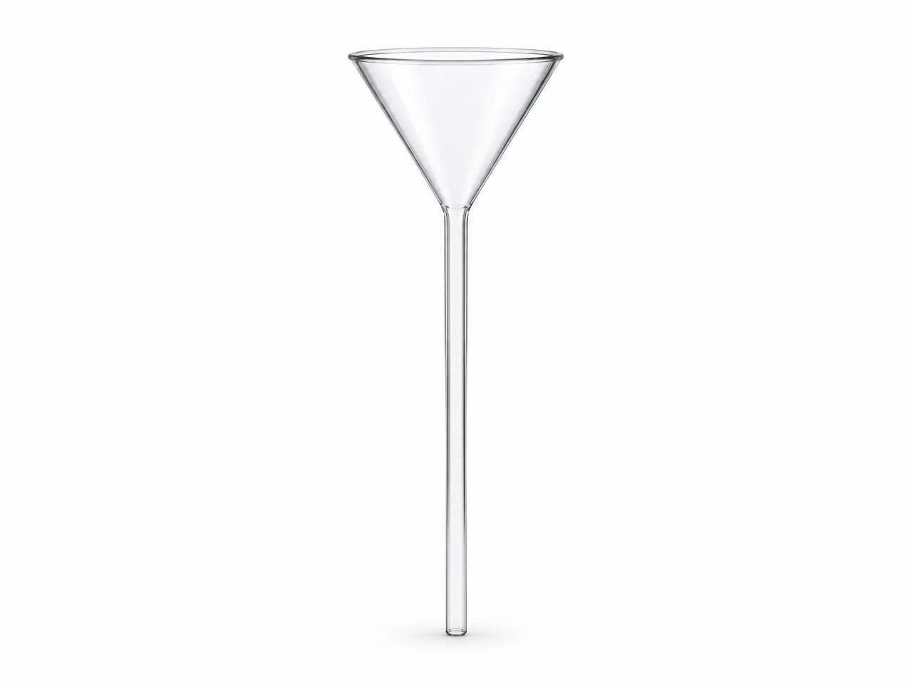 صورة قمع زجاجي ساق طويل 60 مل (Long Stem Glass Funnel 60 ml) - واقف للتجارة صنعاء