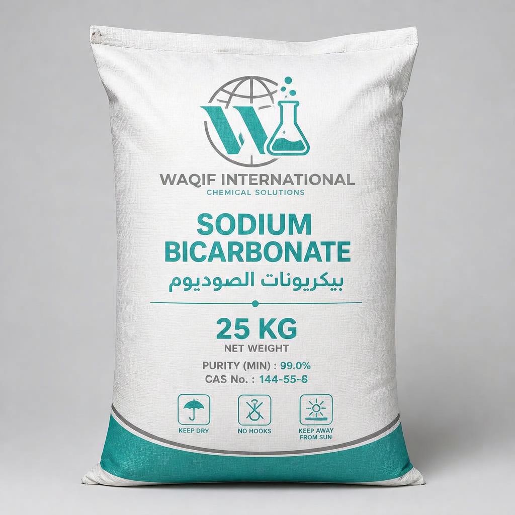 صورة بيكربونات الصوديوم — كيس 25 كجم (Sodium Bicarbonate — 25 KG Bag) - واقف للتجارة صنعاء