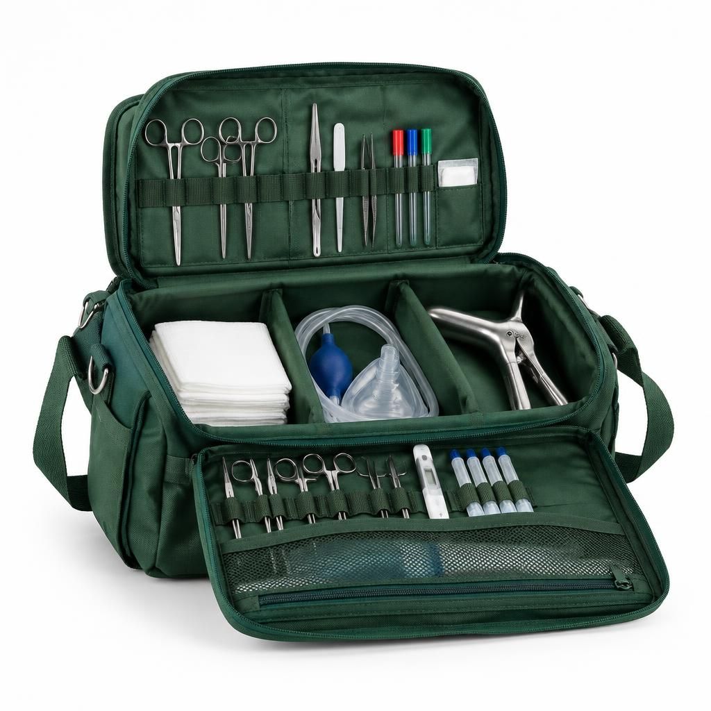 صورة شنطة قابلات مع القطع (Midwifery Bag with Instruments) - واقف للتجارة صنعاء صورة شنطة قابلات مع القطع (Midwifery Bag with Instruments) - واقف للتجارة صنعاء
