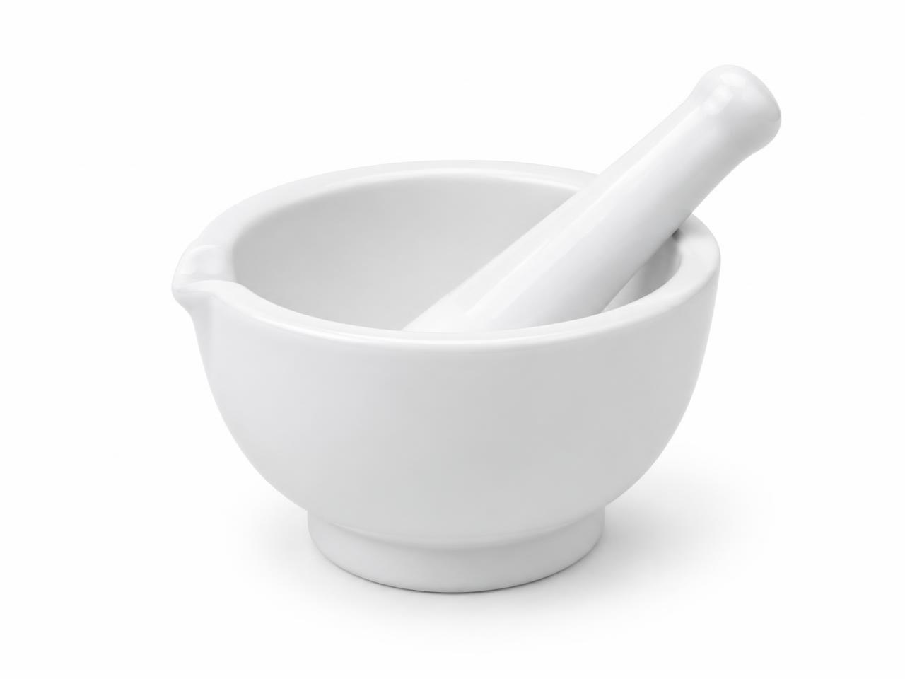 صورة مورتر خزف مع المدق 60 مم (Porcelain Mortar with Pestle 60 mm) - واقف للتجارة صنعاء
