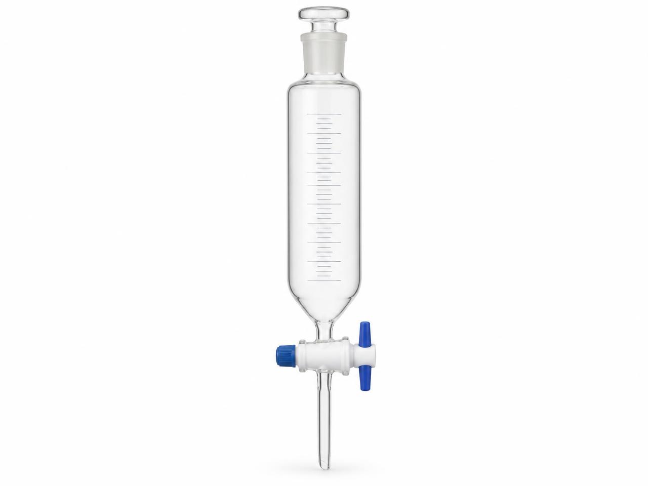 صورة قمع فصل أسطواني 60 مل (Cylindrical Separating Funnel 60 ml) - واقف للتجارة صنعاء