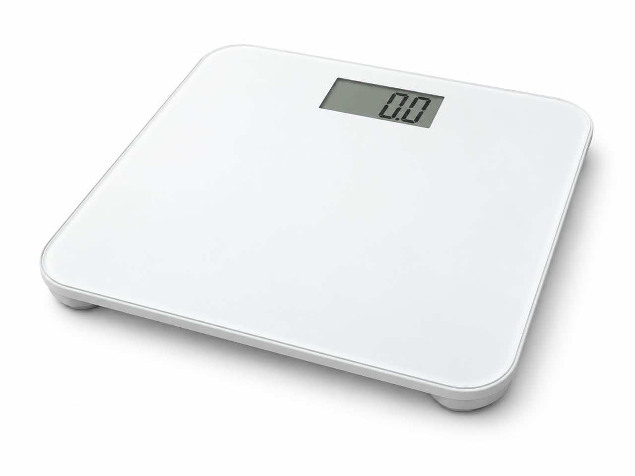 صورة ميزان شخصي أرضي رقمي أبيض (White Digital Personal Floor Scale) - واقف للتجارة صنعاء